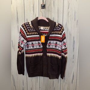 NEW GYMBOREE Boys Size 12 MOOSE MOUNTAIN Cardigan Sweater